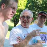 Chip Albright ('94) with his dad Ron Albrigh ('68) and Tony Allen at Tiger Trot 4K Run on Saturday mornin of Reunion 2010