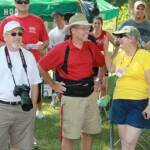 Mike Henry ('66), Tom Davis ('66), Barb Hixon Albright ('68) at Saturday morning Tiger Trot